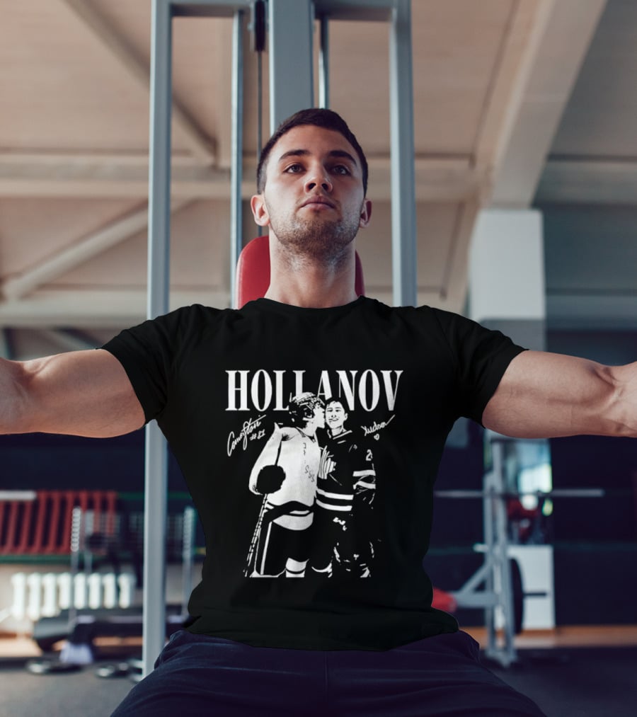 Hollanov Comorston Hudson No 87 Autographs T-Shirt
