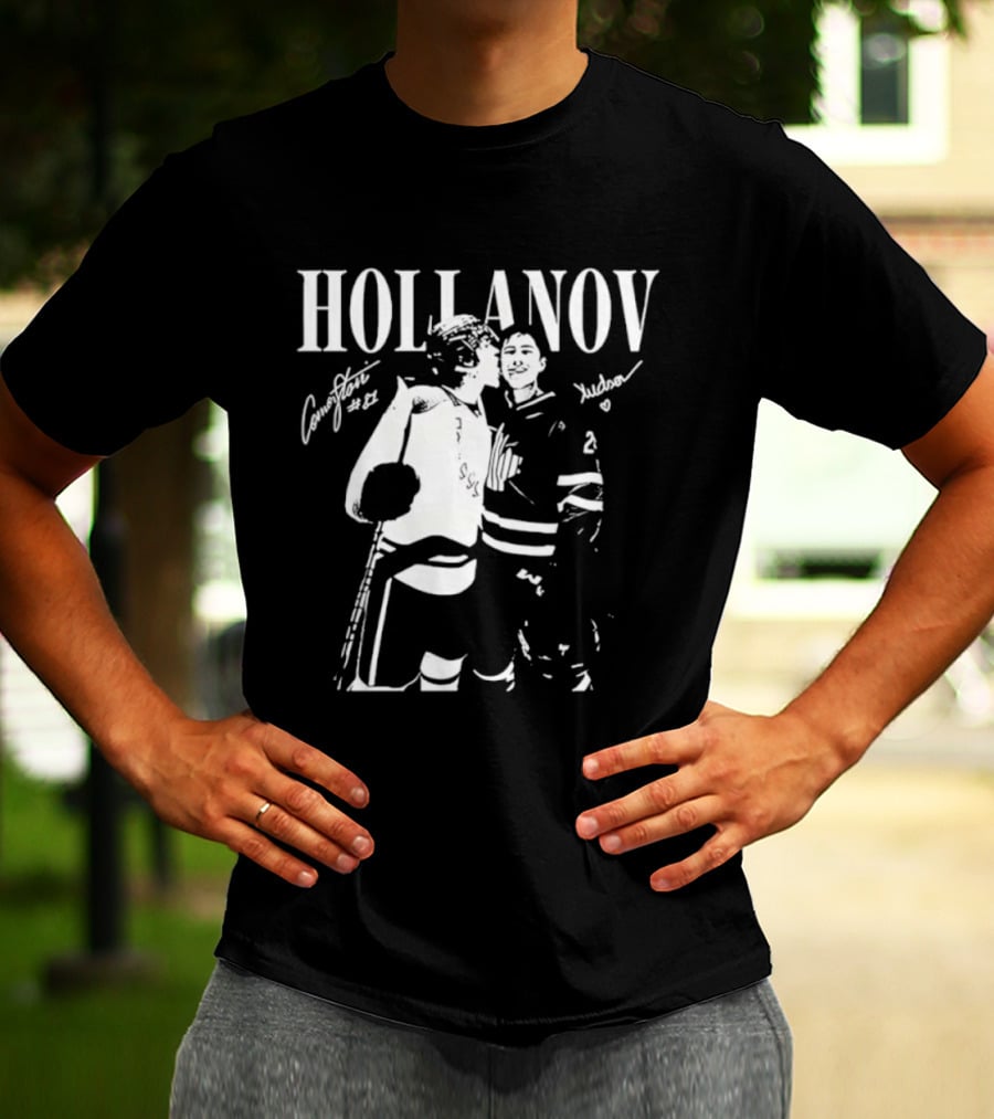 Hollanov Comorston Hudson No 87 Autographs T-Shirt