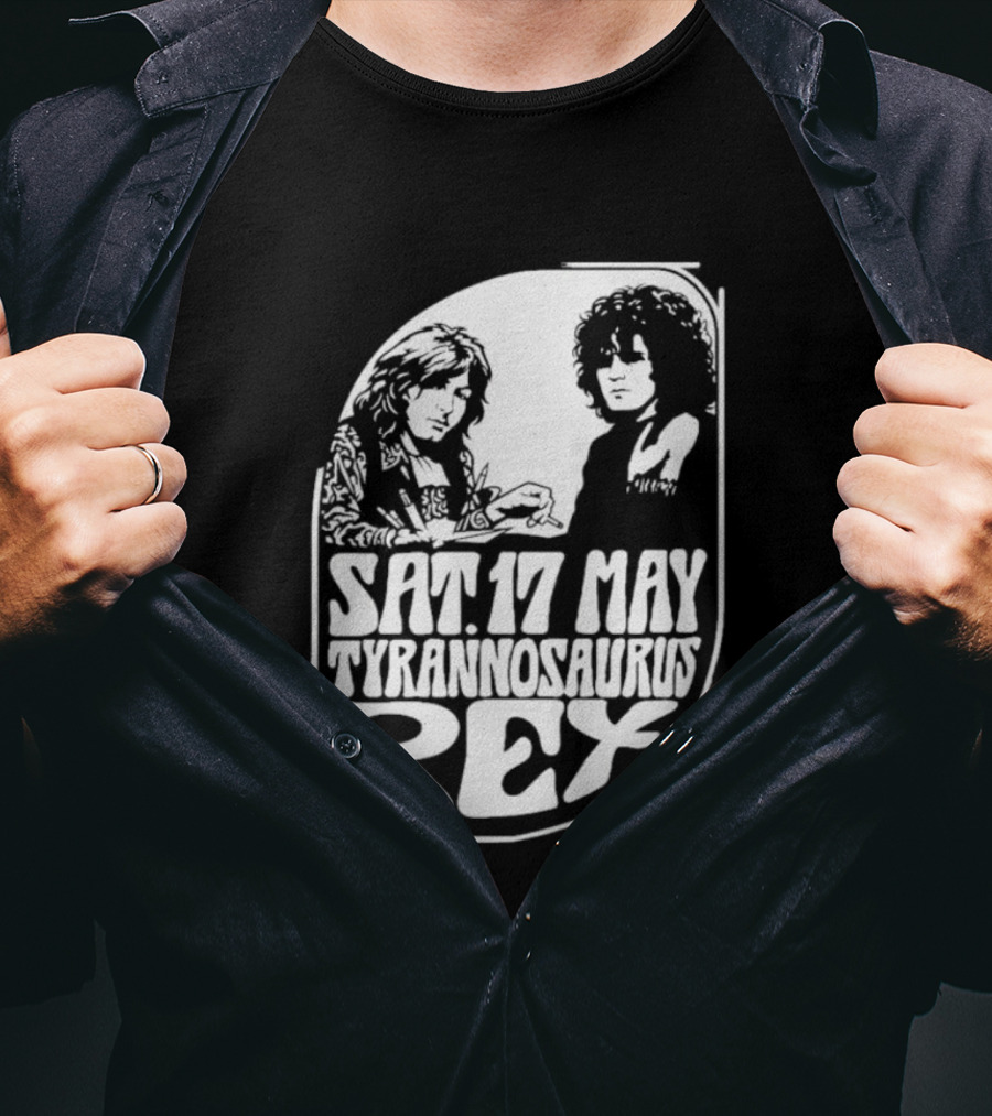 Sat 17 May Tyrannosaurus Rex Concert Original Trent Crimms Mothers Erdington T-Shirt