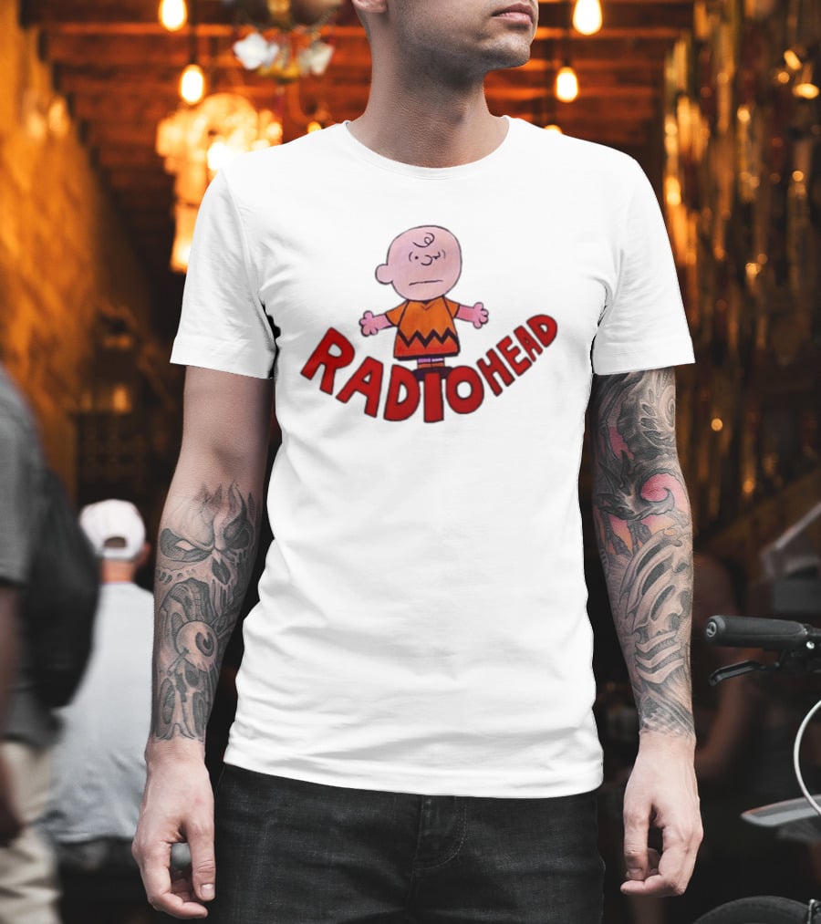 Charlie Brown Radiohead Peanuts Alternative Rock Mashup T-Shirt