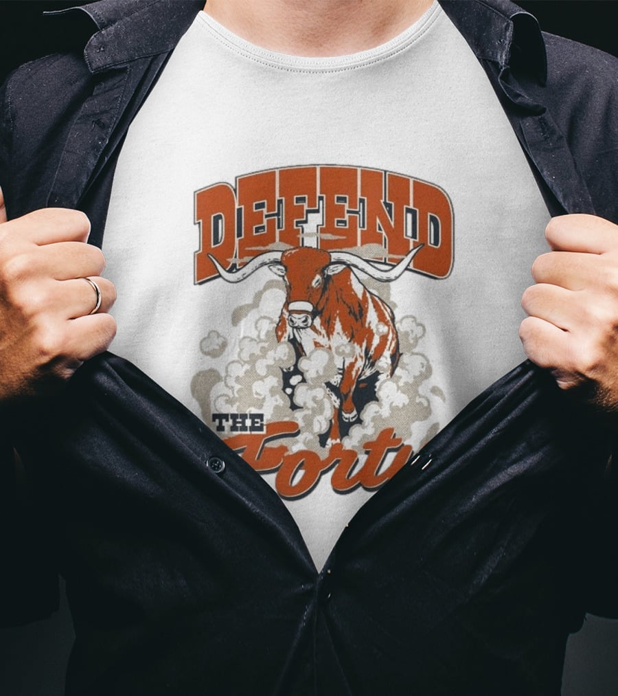 Defend The Forty Longhorn Texas Spirit T-Shirt
