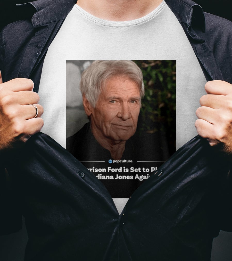 Harrison Ford Indiana Jones Return Announcement Popculture Update T-Shirt