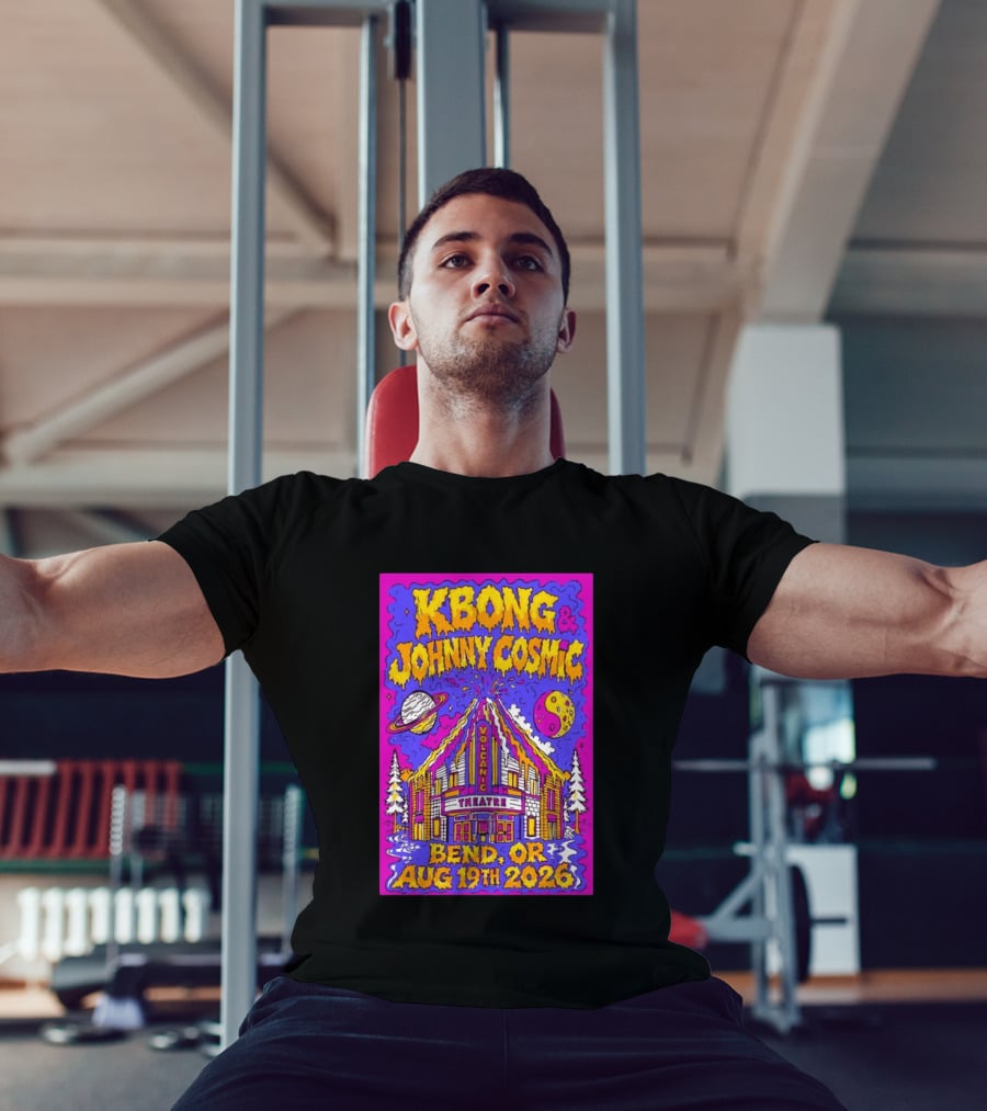 KBong Johnny Cosmic Bend OR August 19th 2026 Volcanic Theatre Concert T-Shirt