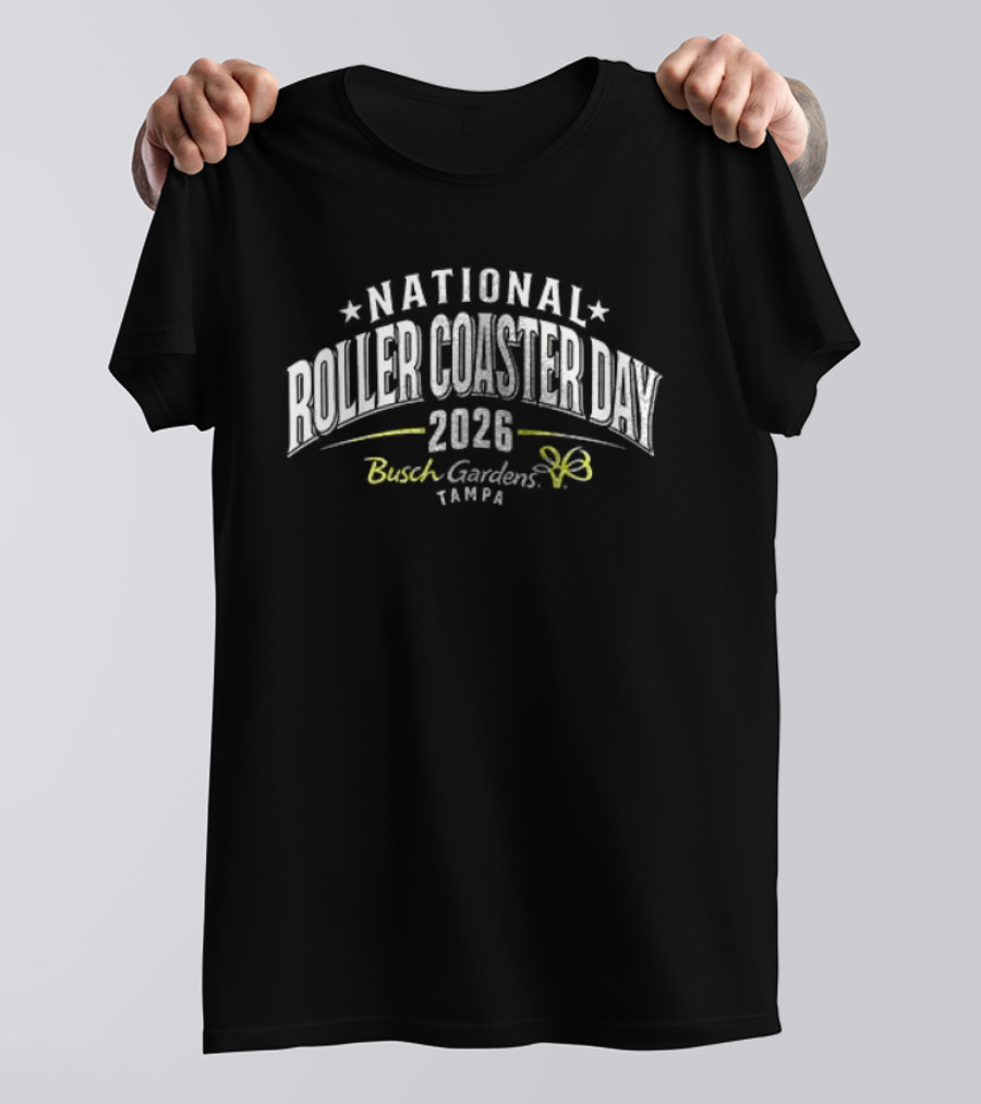 National Roller Day 2023 Busch Gardens Tampa T-Shirt