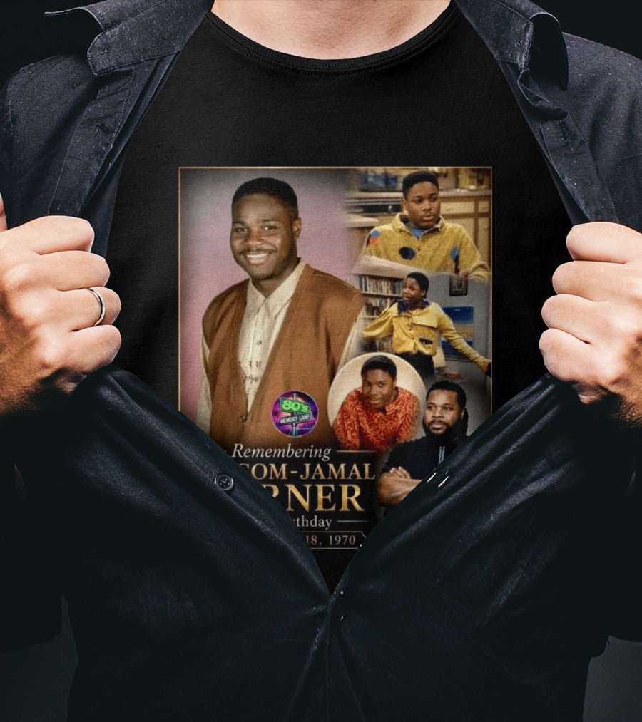 Remembering Malcom Jamal Warner 80's Memory Lane Born August 18, 1970 T-Shirt