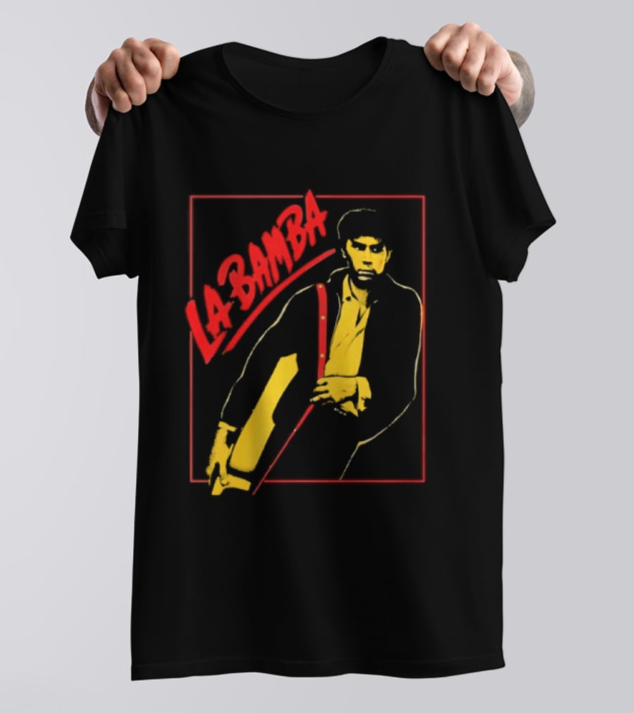 Ritchie Valens La Bamba Rock And Roll Iconic Yellow Red T-Shirt