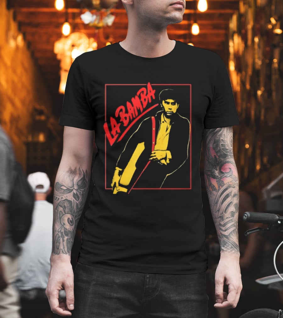 Ritchie Valens La Bamba Rock And Roll Iconic Yellow Red T-Shirt