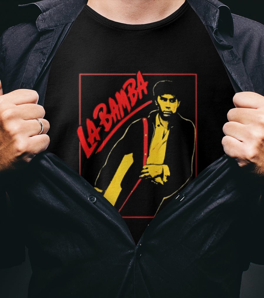 Ritchie Valens La Bamba Rock And Roll Iconic Yellow Red T-Shirt
