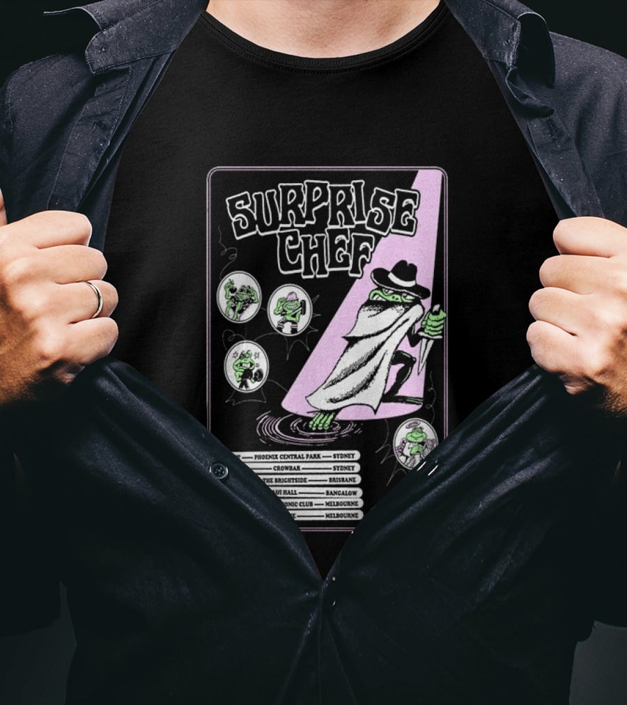 Surprise Chef 2026 Australia Tour Dates Sydney Brisbane Melbourne T-Shirt