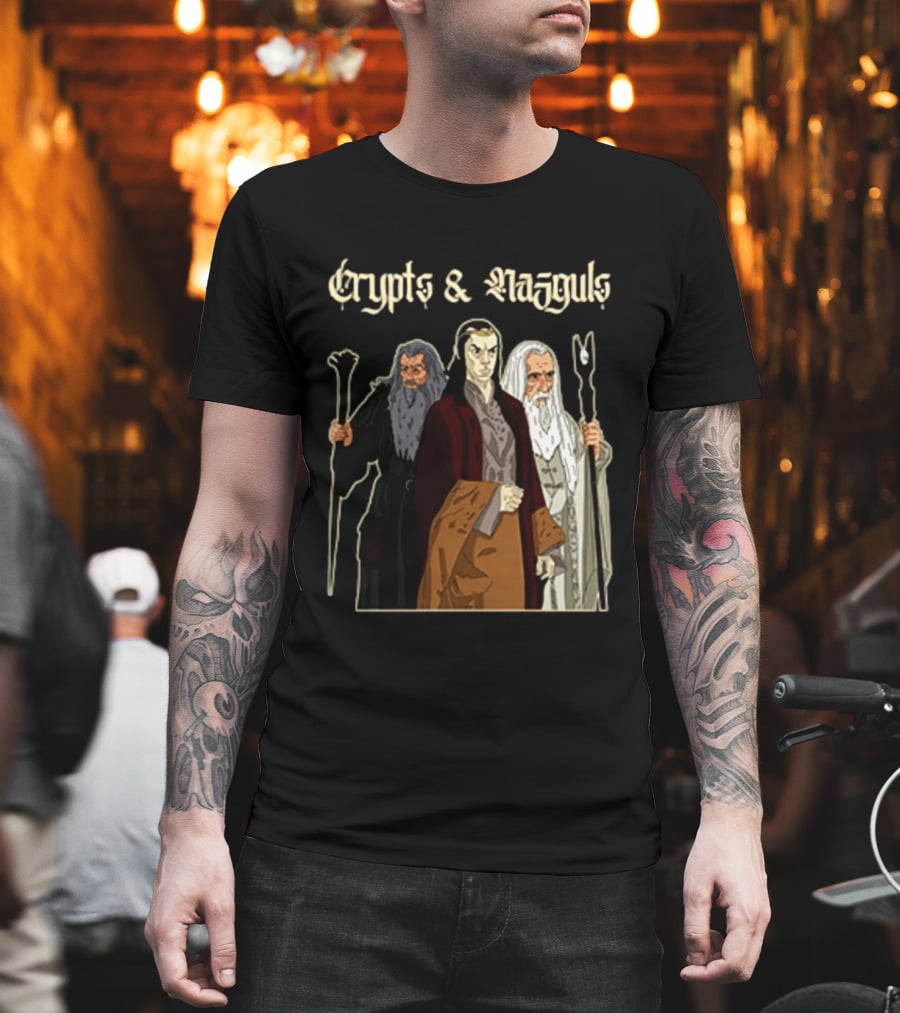 Crypts & Nazgûls Wizards Of The Rings Characters T-Shirt