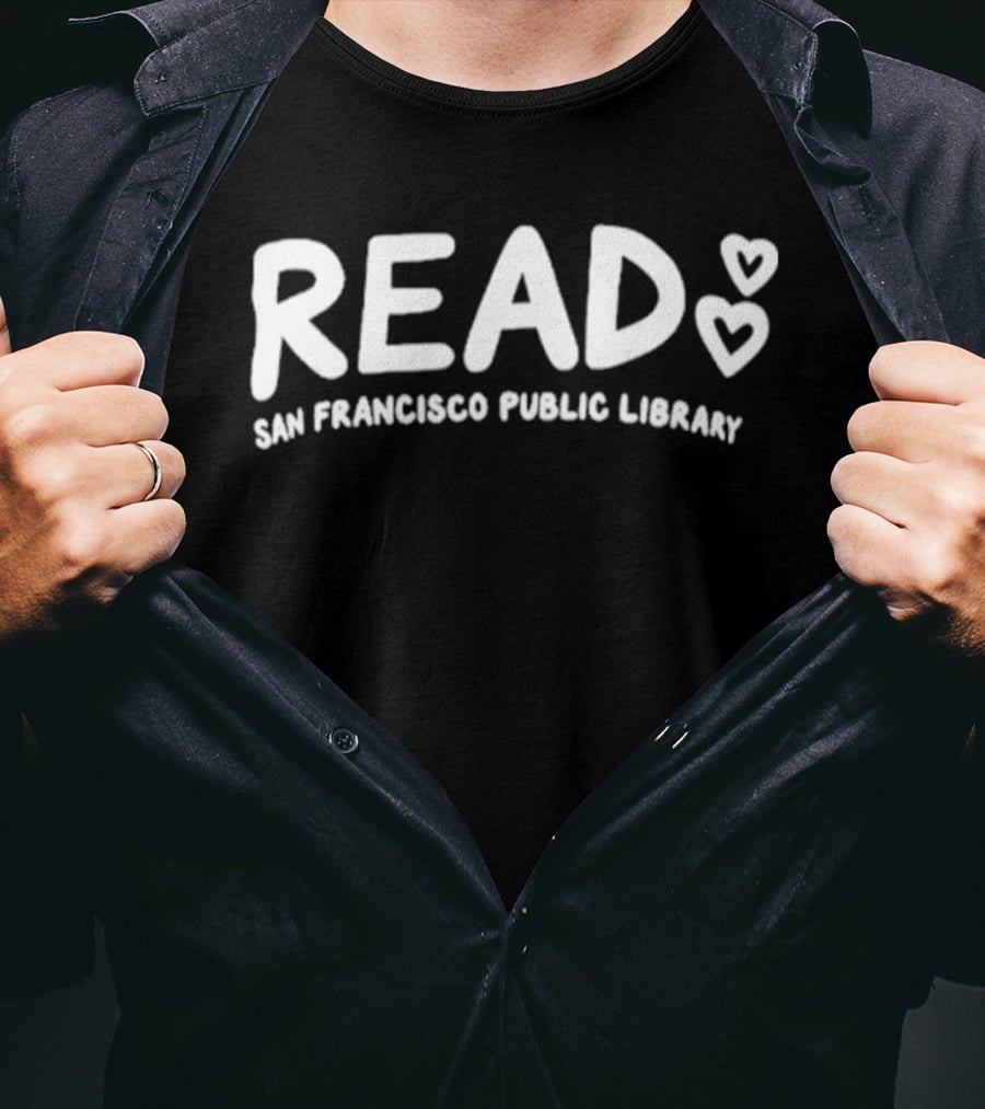 San Francisco Public Library Read Valkyries Hearts T-Shirt