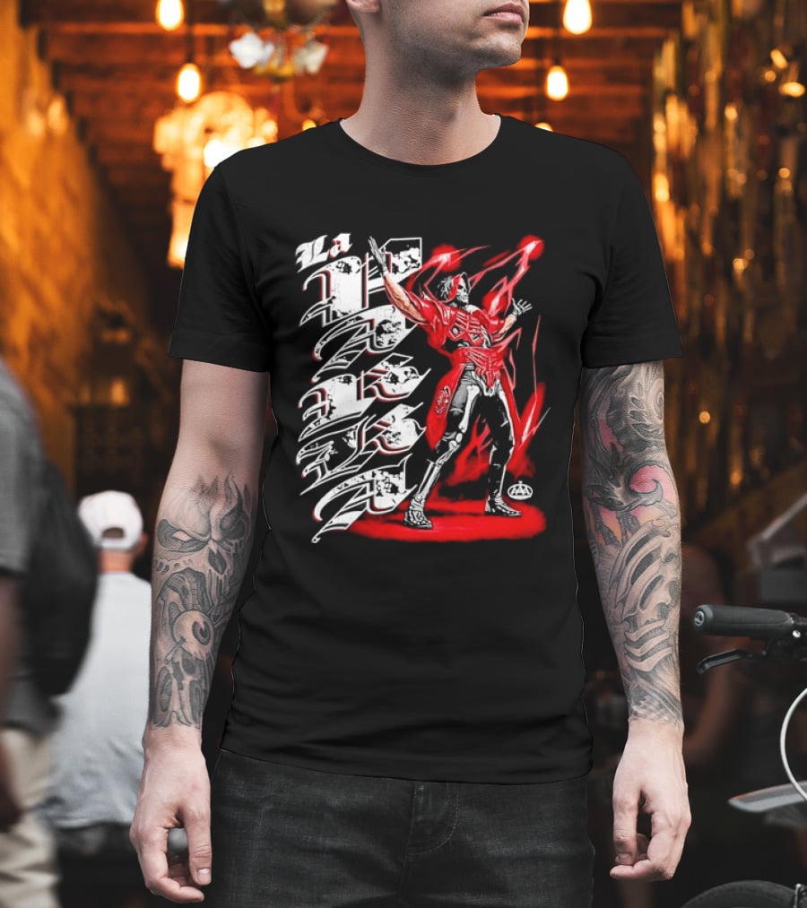 La Parka AAA Lucha Libre Legend Skeleton Warrior Action Hero T-Shirt