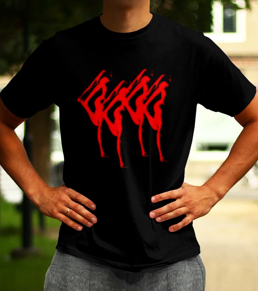 Anika Store Anika Abyss Red Abstract T-Shirt