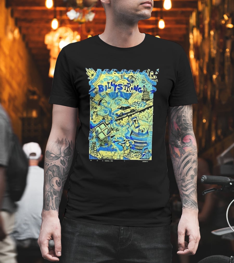Billy Strings Charleston Coliseum 2023 West Virginia Concert Doodle T-Shirt