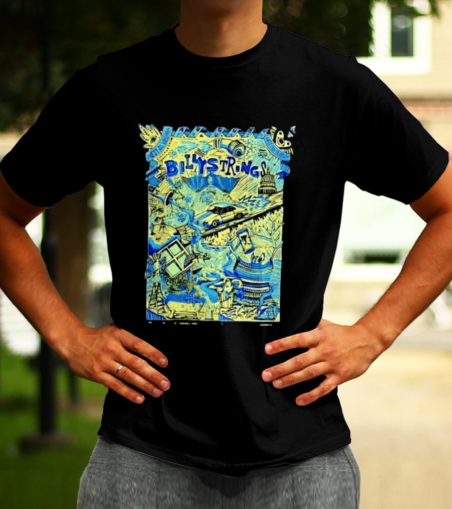 Billy Strings Charleston Coliseum 2023 West Virginia Concert Doodle T-Shirt