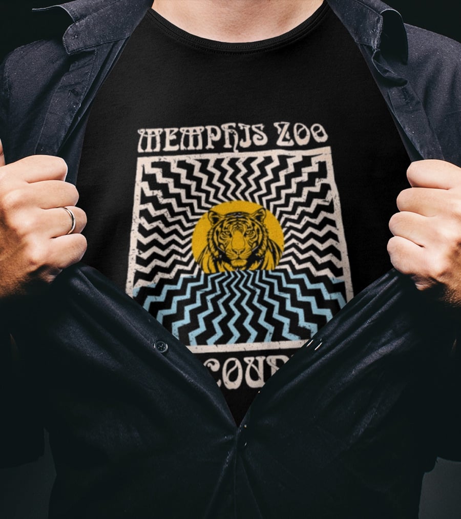 Memphis Zoo Cat Country Tiger Vintage Distressed T-Shirt
