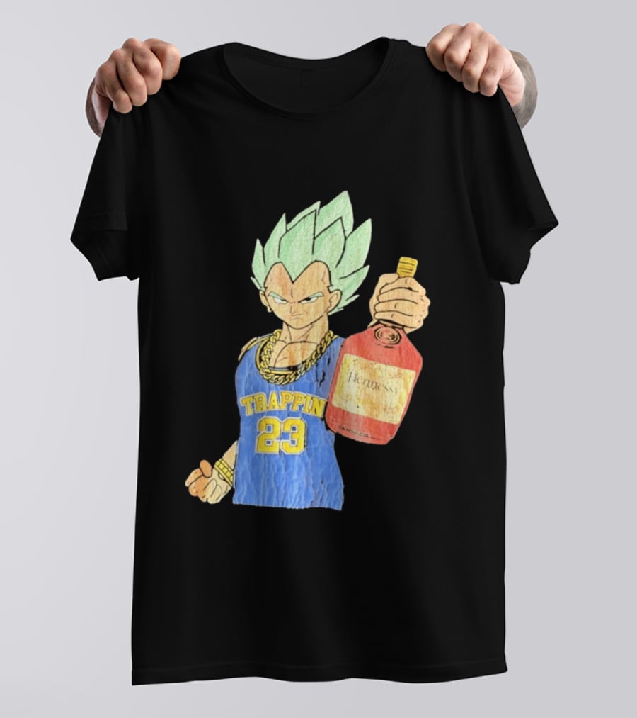 Vegeta Trappin 23 Hennessy Dragon Ball Z T-Shirt