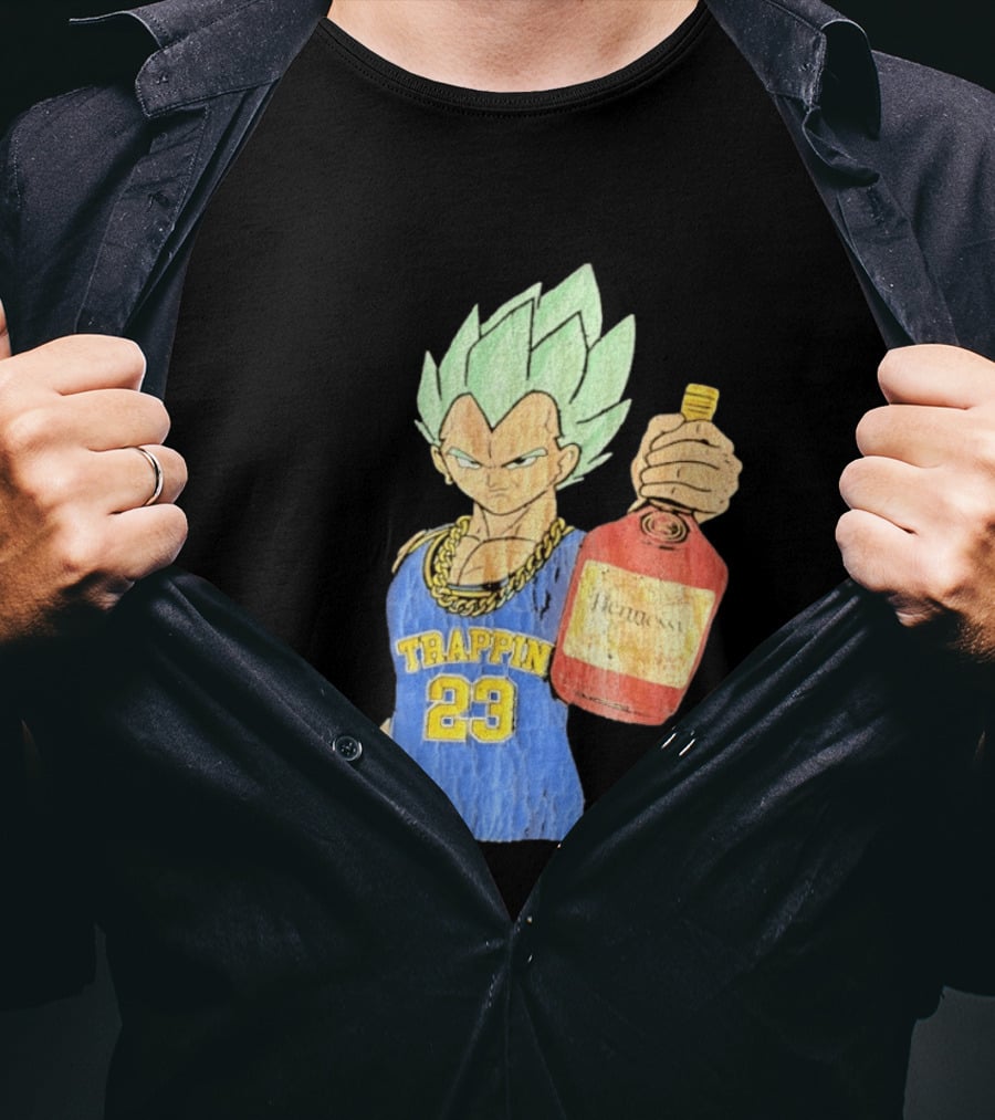 Vegeta Trappin 23 Hennessy Dragon Ball Z T-Shirt