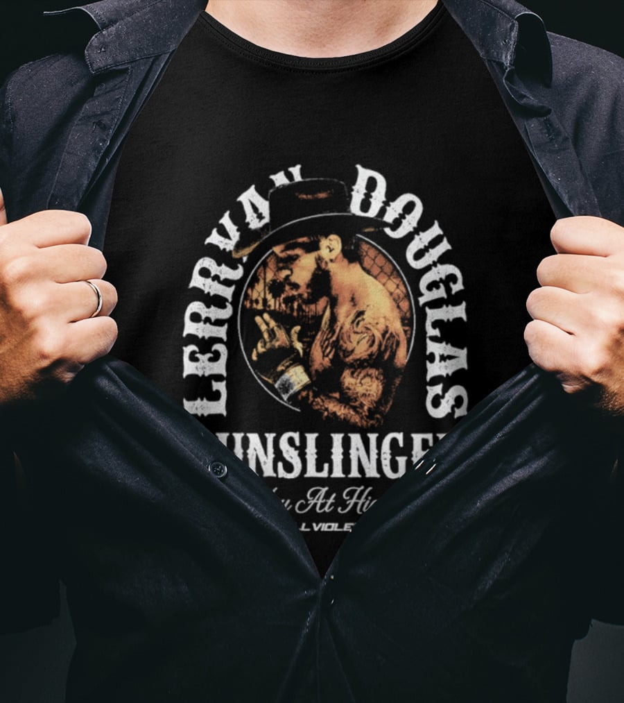 Lerrone Douglas Gunslinger High Noon Full Violence T-Shirt