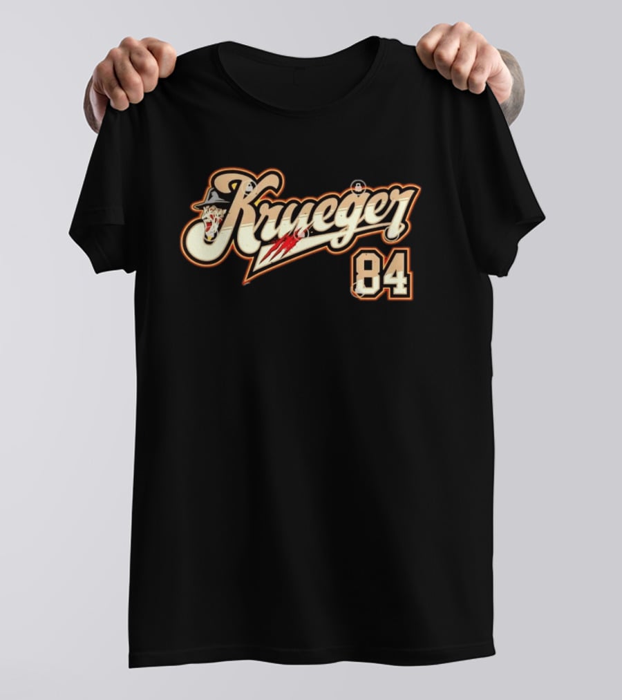 Krueger 84 Freddy A Nightmare On Elm Street Claw Slash Hat T-Shirt
