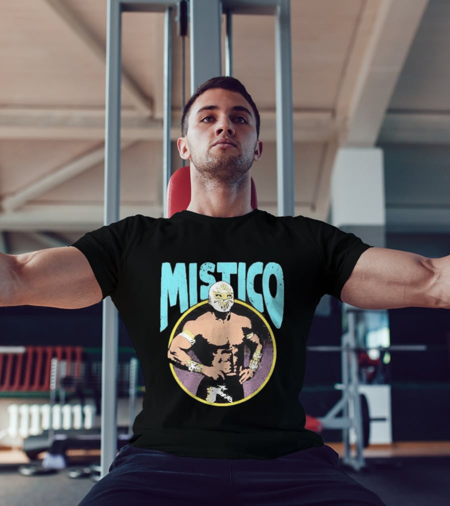 Mistico Lucha Libre Wrestler CMLL Mexican Wrestling Iconic Masked Fighter T-Shirt