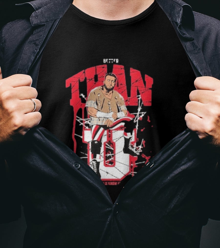 MJF Better Than You AEW Champion Barbed Wire Wrestling T-Shirt