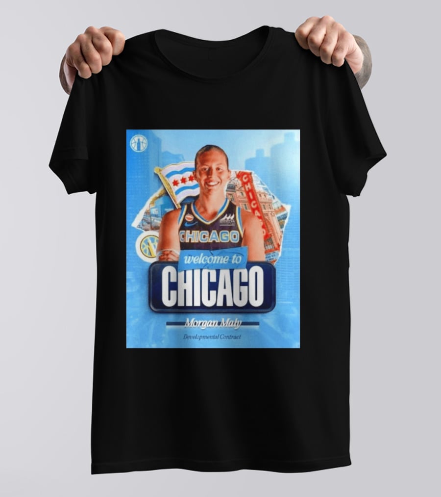 Welcome To Chicago Morgan Maly Developmental Contract Basketball Jersey T-Shirt