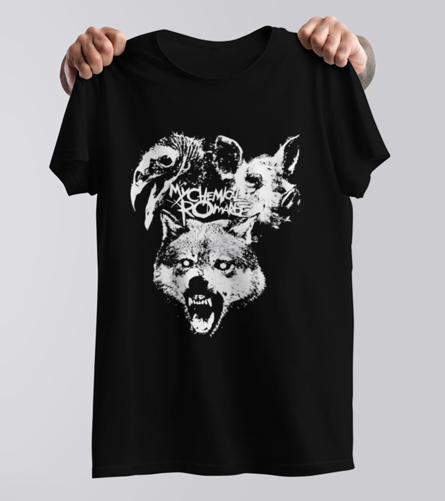 My Chemical Romance Wolf Vulture Pig MCR Band T-Shirt