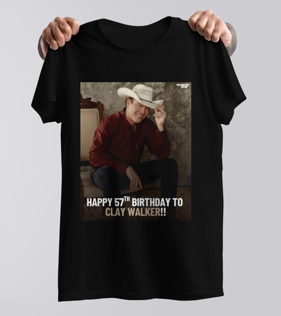 Clay Walker Celebrates Turning 57 In Classic Country T-Shirt