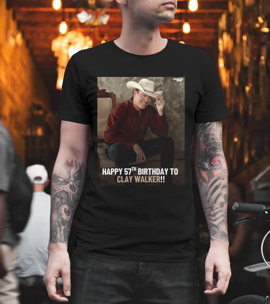 Clay Walker Celebrates Turning 57 In Classic Country T-Shirt