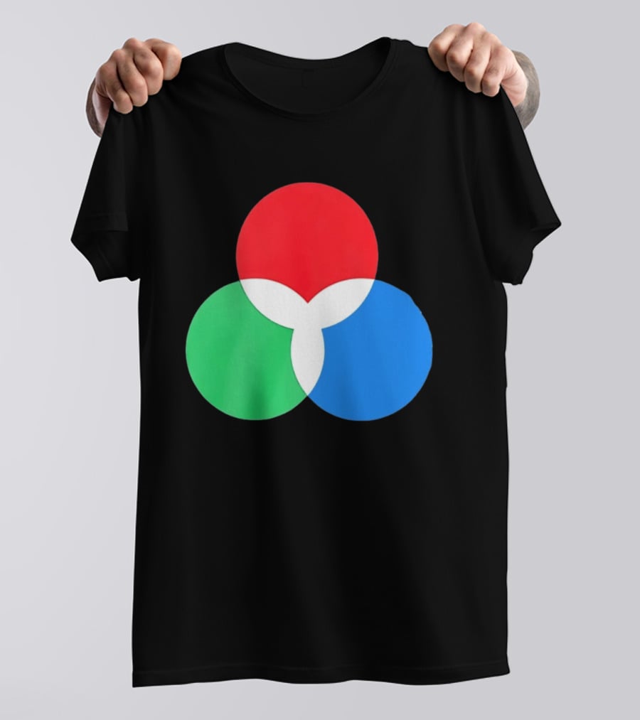 RGB Color Model Venn Diagram Red Green Blue T-Shirt