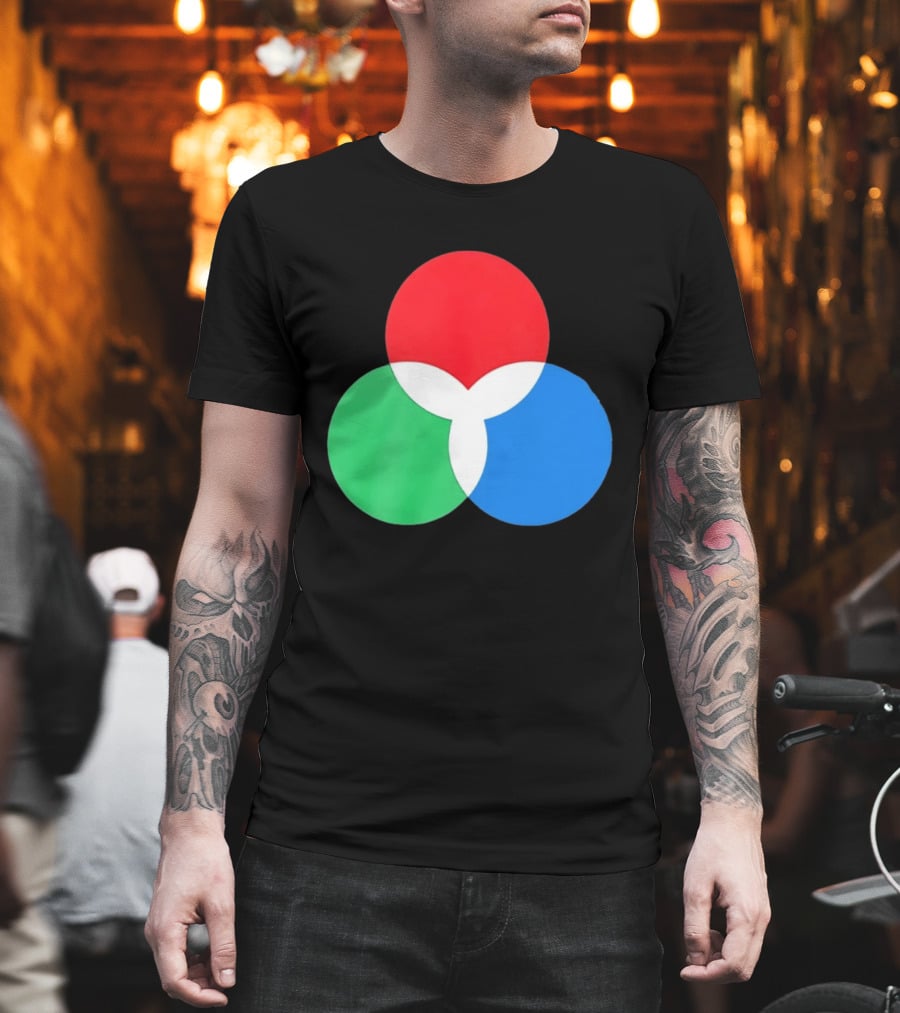 RGB Color Model Venn Diagram Red Green Blue T-Shirt