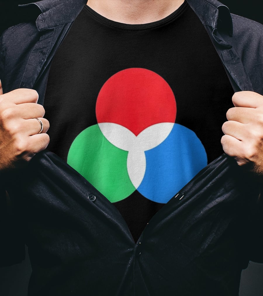 RGB Color Model Venn Diagram Red Green Blue T-Shirt