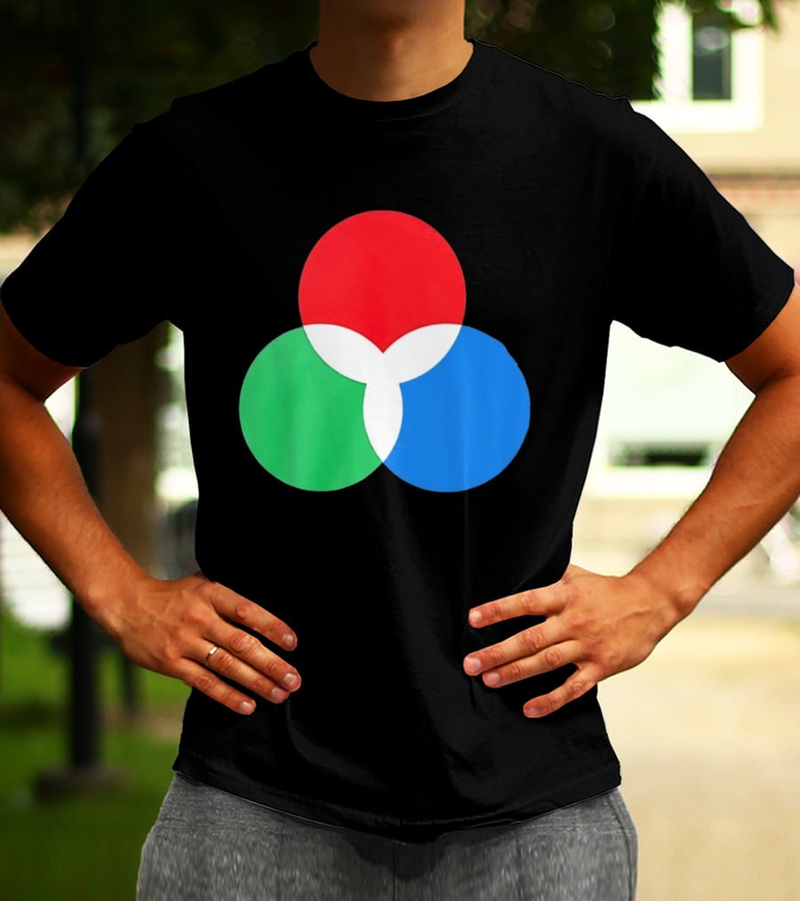 RGB Color Model Venn Diagram Red Green Blue T-Shirt