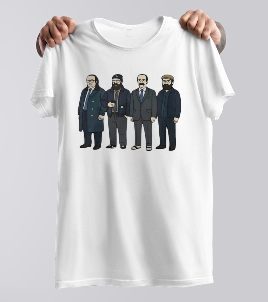 Danny DeVito Seth Rogen David Cross Zach Galifianakis Cartoon Characters T-Shirt