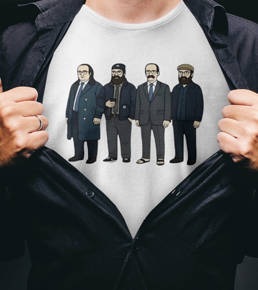 Danny DeVito Seth Rogen David Cross Zach Galifianakis Cartoon Characters T-Shirt