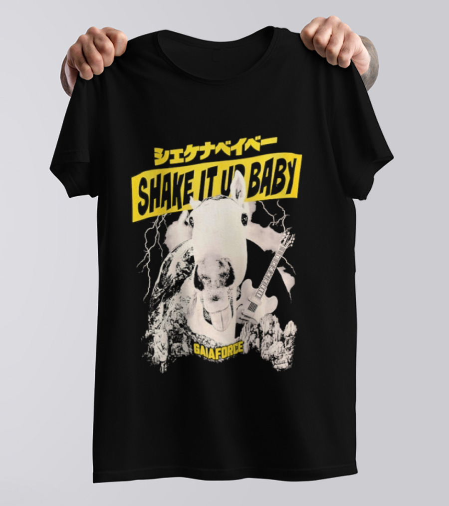 Shake It Up Baby Gaiaforce Horse Electric Guitar T-Shirt