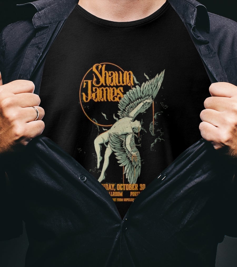 Shawn James Live Wonder Ballroom Portland OR October 30 2026 Special Guest Sam Hopeless T-Shirt