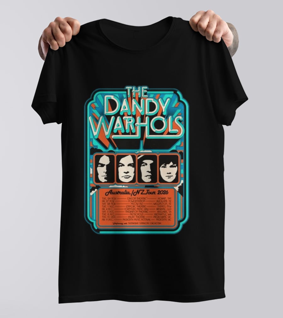 The Dandy Warhols Australia NZ Tour 2026 Concert Dates And Venues T-Shirt