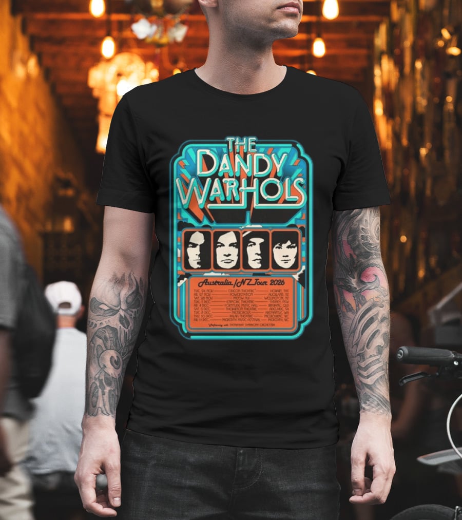 The Dandy Warhols Australia NZ Tour 2026 Concert Dates And Venues T-Shirt