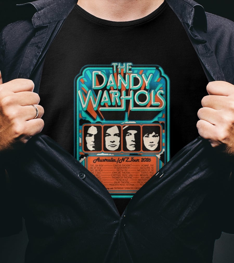 The Dandy Warhols Australia NZ Tour 2026 Concert Dates And Venues T-Shirt