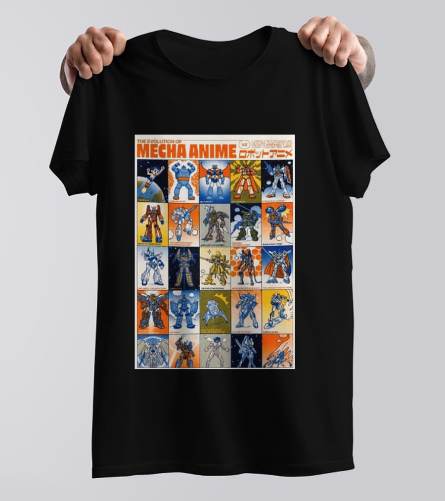 The Evolution Of Mecha Anime V.2 T-Shirt