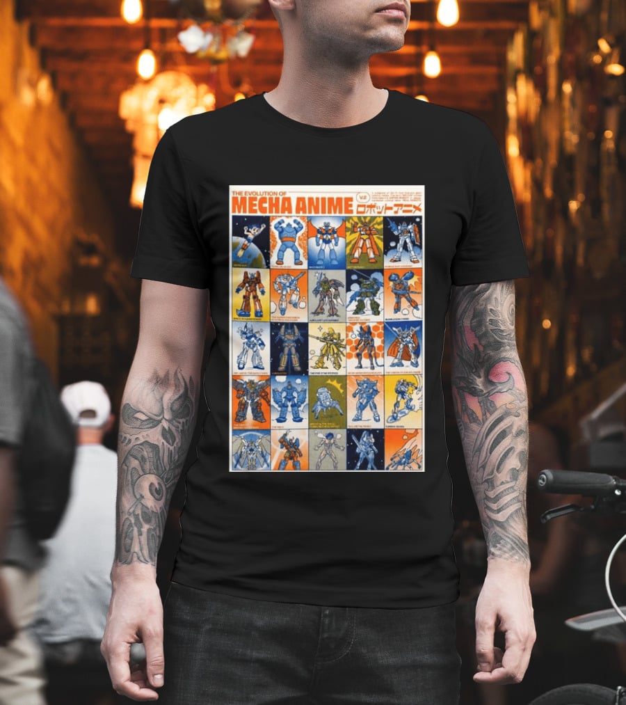 The Evolution Of Mecha Anime V.2 T-Shirt