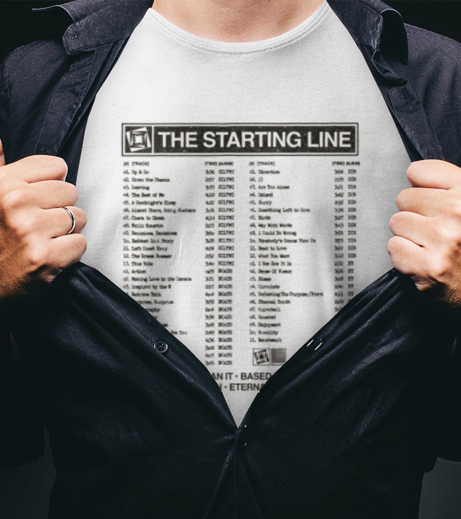 The Starting Line Complete Songs And Lyrics Collection Vintage Music Band Merch T-Shirt
