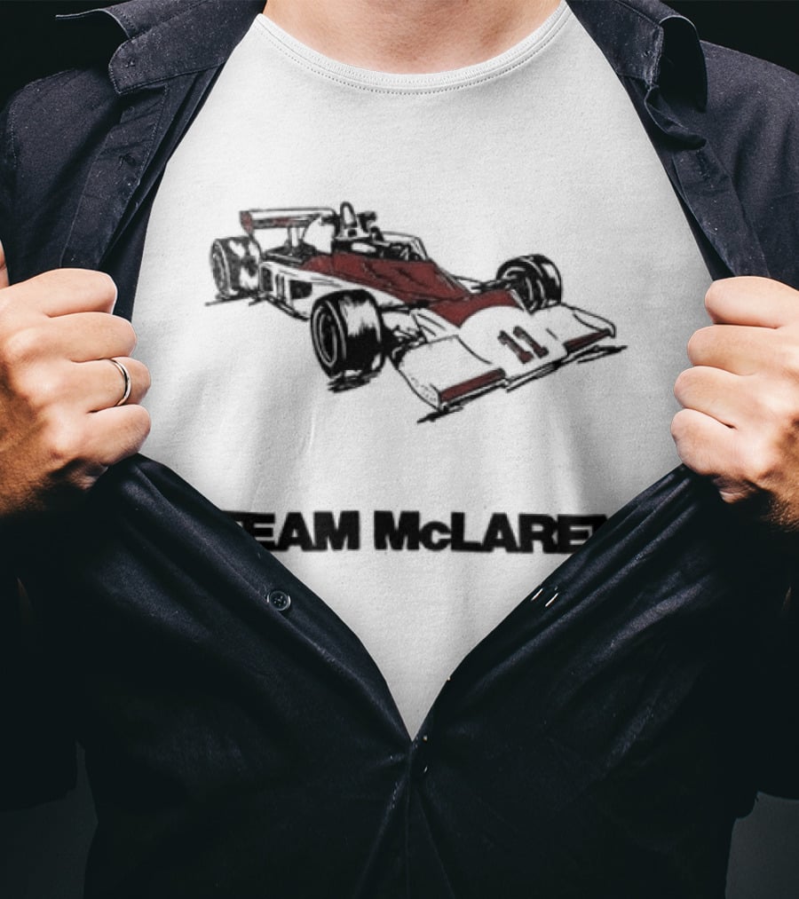 Team McLaren 1976 Car Racing Vintage Formula One Racing Car T-Shirt