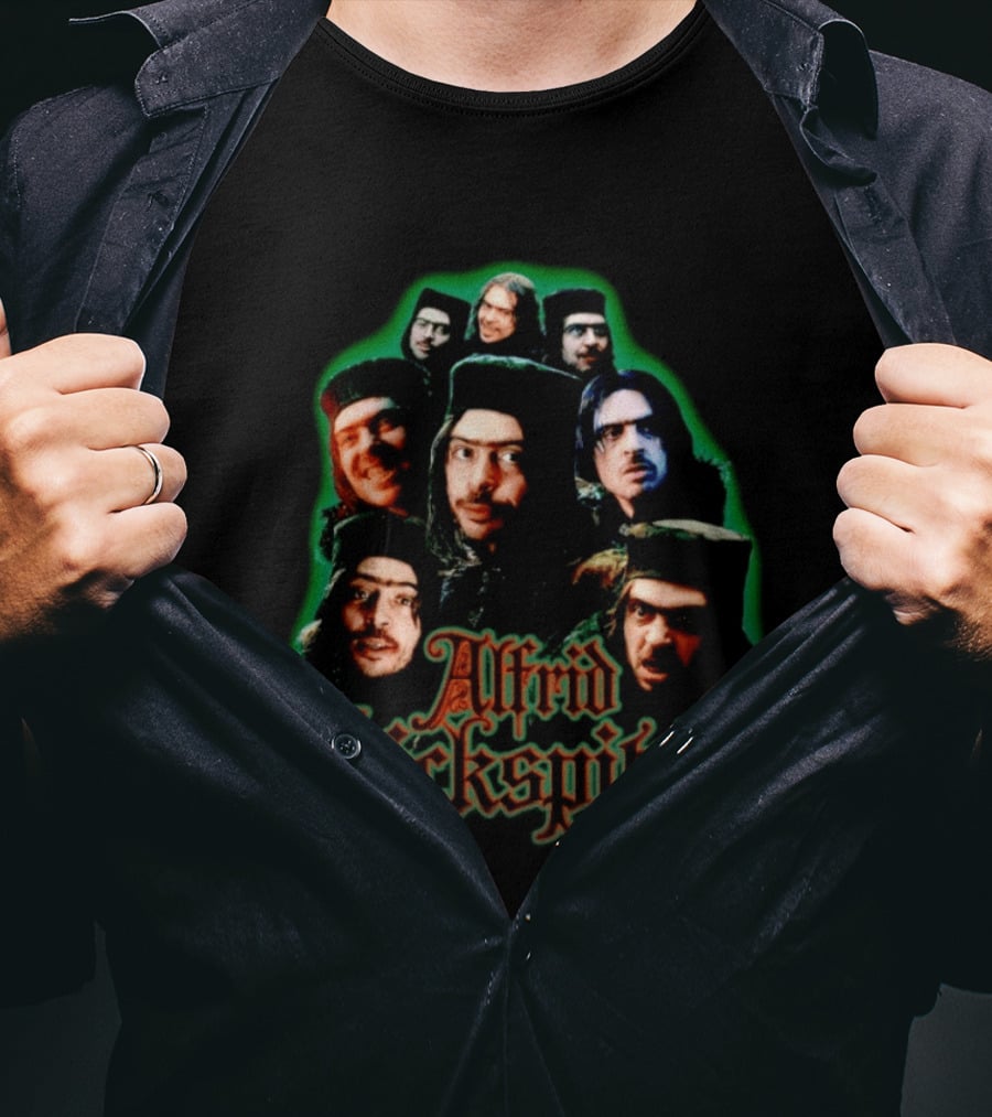 Alfrid Lickspittle Middle Earth The Hobbit Character Montage T-Shirt