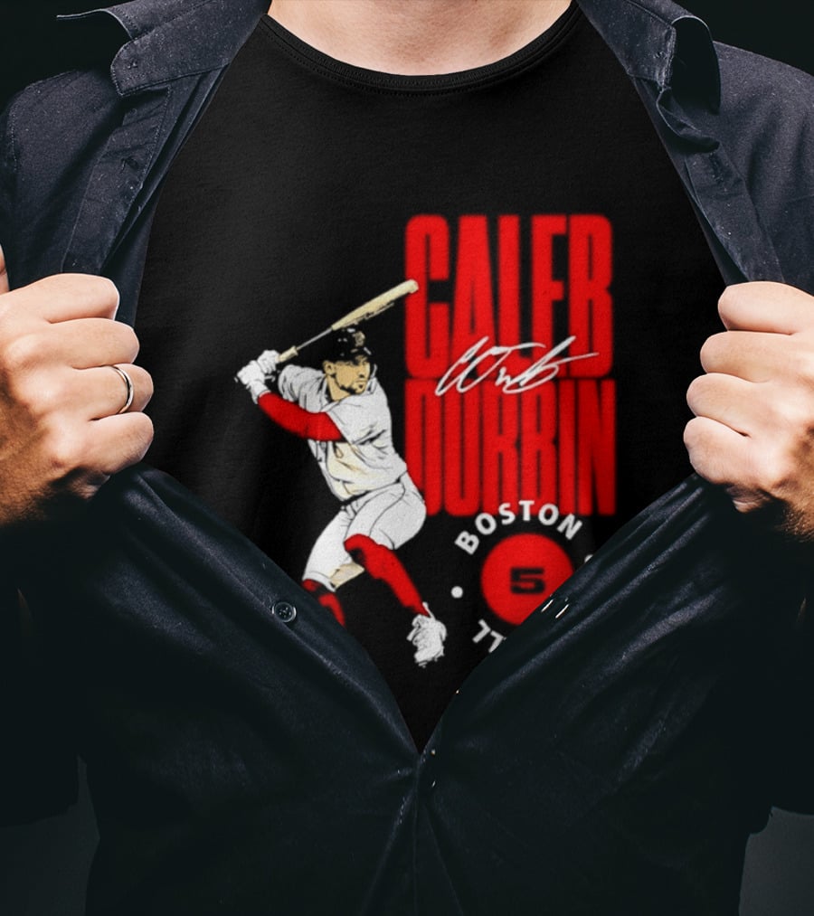Caleb Durbin Boston Red Sox Baseball 5 T-Shirt