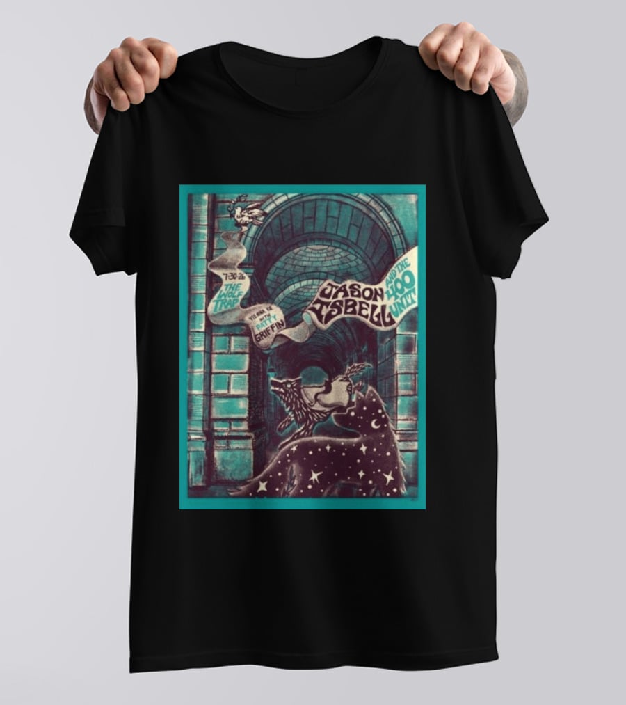 Jason Isbell And The 400 Unit Wolf Trap Event Featuring Patti Griffin July 30 2026 Washington DC T-Shirt