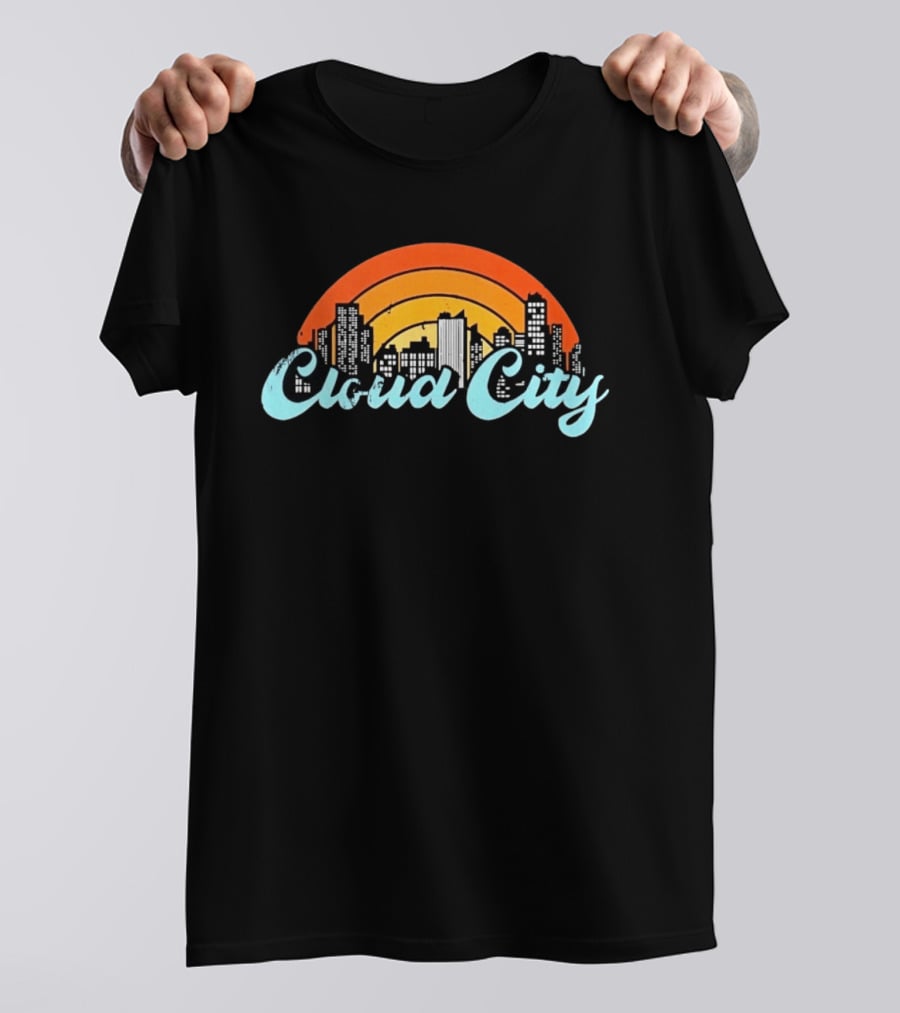 Cloud City Skyline Bespin Star Wars Retro Urban Sunset T-Shirt