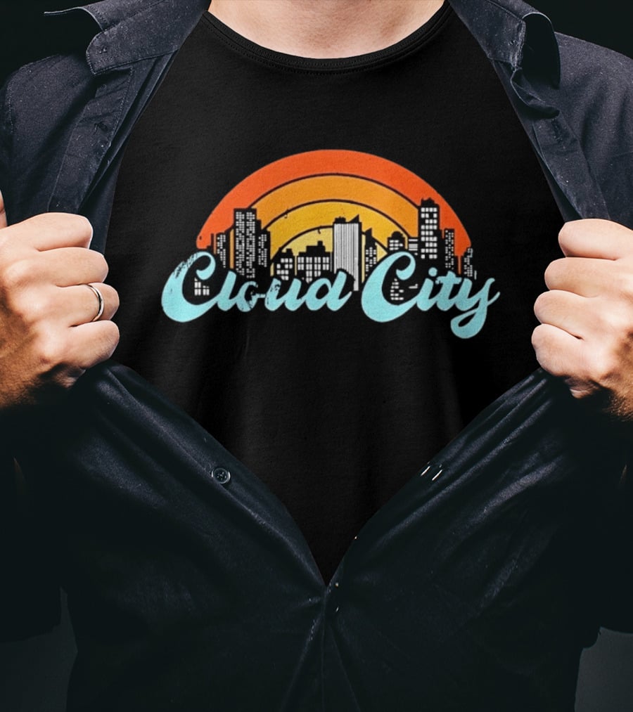 Cloud City Skyline Bespin Star Wars Retro Urban Sunset T-Shirt